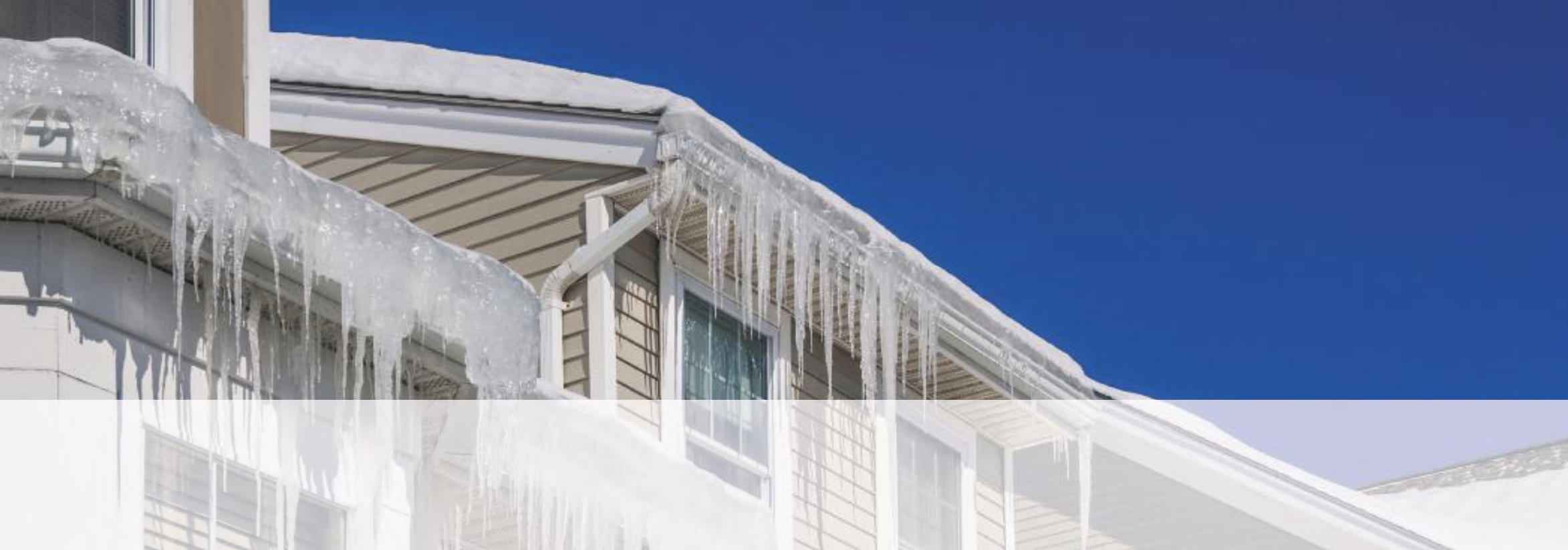 ice damming on home in Colorado